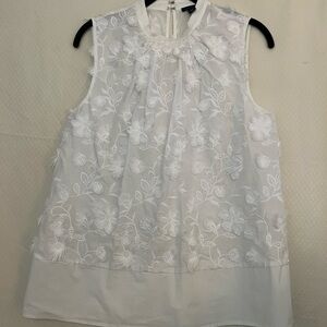 Ann Taylor White blouse made India size S